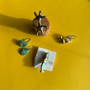Mermaid and Starfish Jewelry Set
